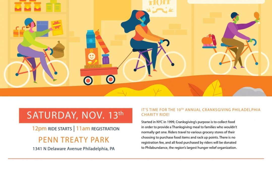 Cranksgiving 2021: 10th Annual Charity Bike Ride, Food Drive, & Virtual Donation
