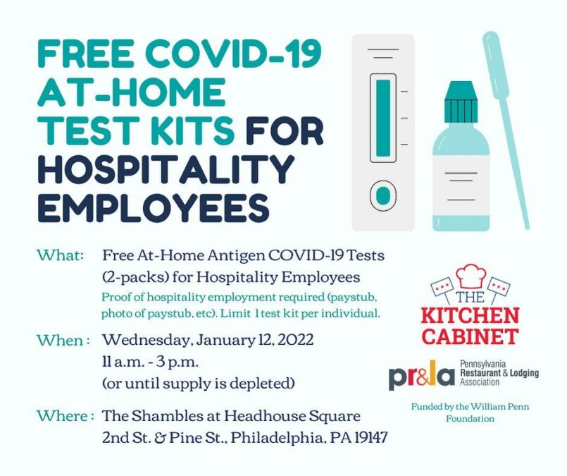 Free COVID-19 At-Home Test Kit Distribution for Hospitality Employees