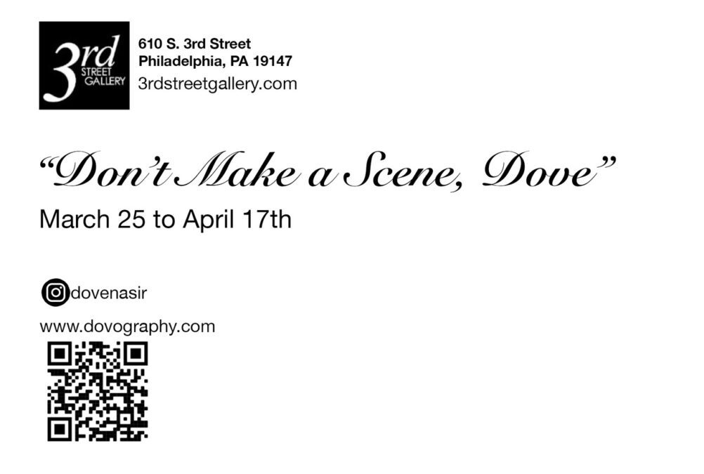 Dove Nasir, “Don’t Make a Scene, Dove” Opening Reception — 3rd Street Gallery