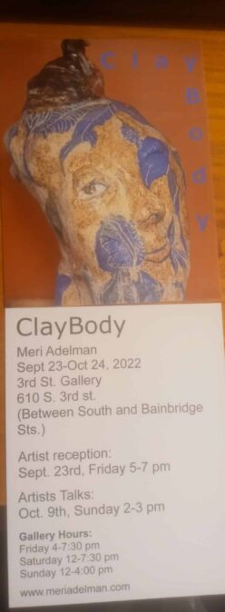 Meri Adelman’s “Clay Bodies” — 3rd Street Gallery