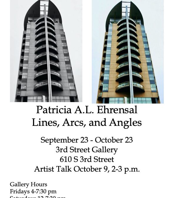 Patricia A.L. Ehrensal’s “Lines, Arcs, and Angles” — 3rd Street Gallery