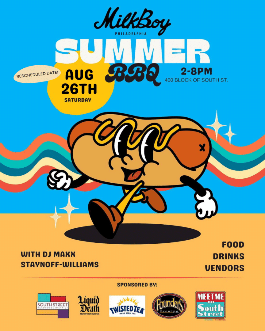 MilkBoy Summer BBQ Block Party — Saturday, August 26th (Rescheduled Date)