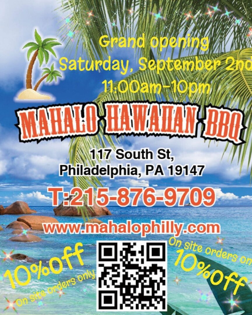 Grand Opening — Mahalo Hawaiian BBQ